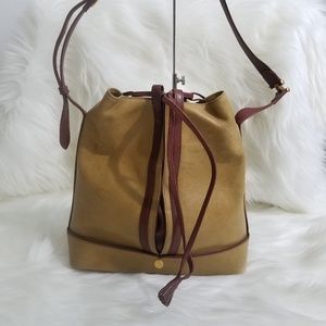 Vintage must de Cartier Bordeaux Bucket Bag